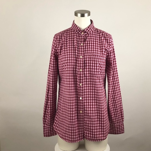 J.Crew Club-collar  Boy Shirt in Gingham - Picture 1 of 5